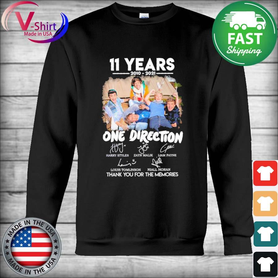 11 years 2010 2021 One Direction thank you for the memories signature s Hoodie