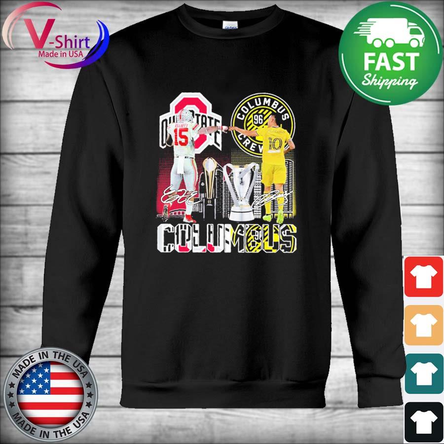 Ezekiel Elliott Ohio State Buckeyes vs Gonzalo Higuaín Columbus Crew Columbus City signatures s Hoodie