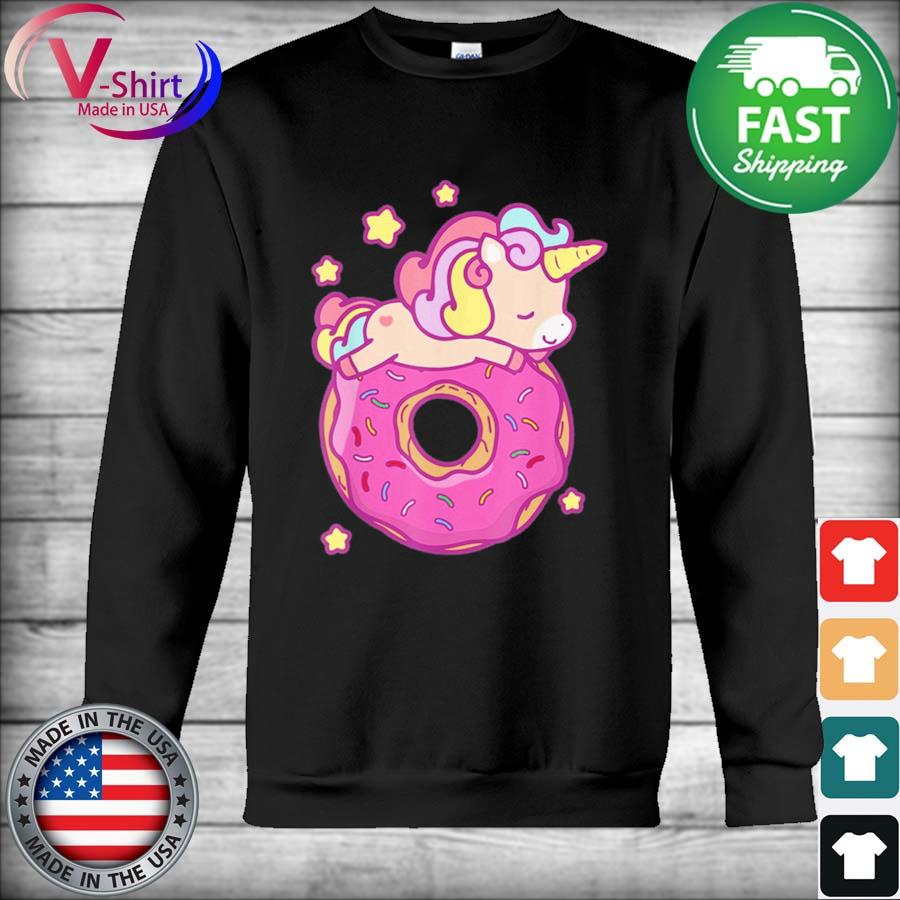 Official Cute Unicorn Donut 2021 s Hoodie