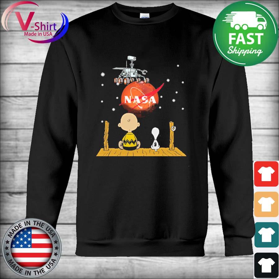 Official Snoopy and Charlie Brown Perseverance Nasa 2021 s Hoodie