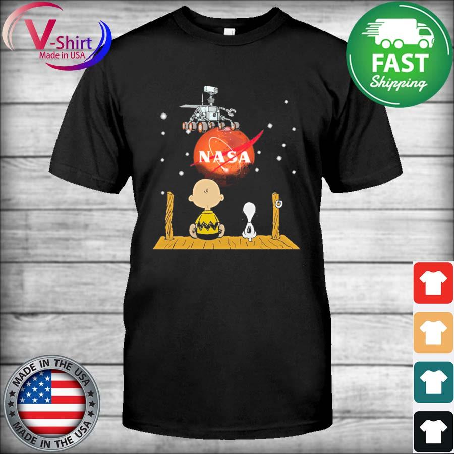 Official Snoopy and Charlie Brown Perseverance Nasa 2021 shirt