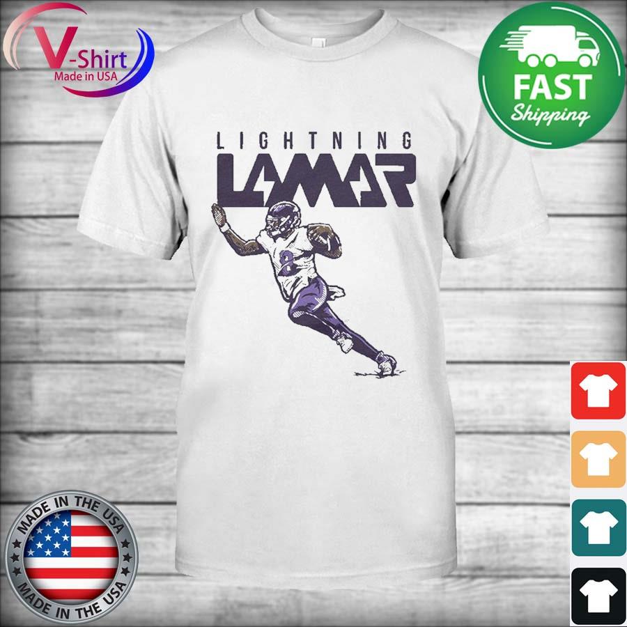 Official Lightning Lamar Jackson T-Shirt NFLPA, hoodie, sweater, long sleeve  and tank top