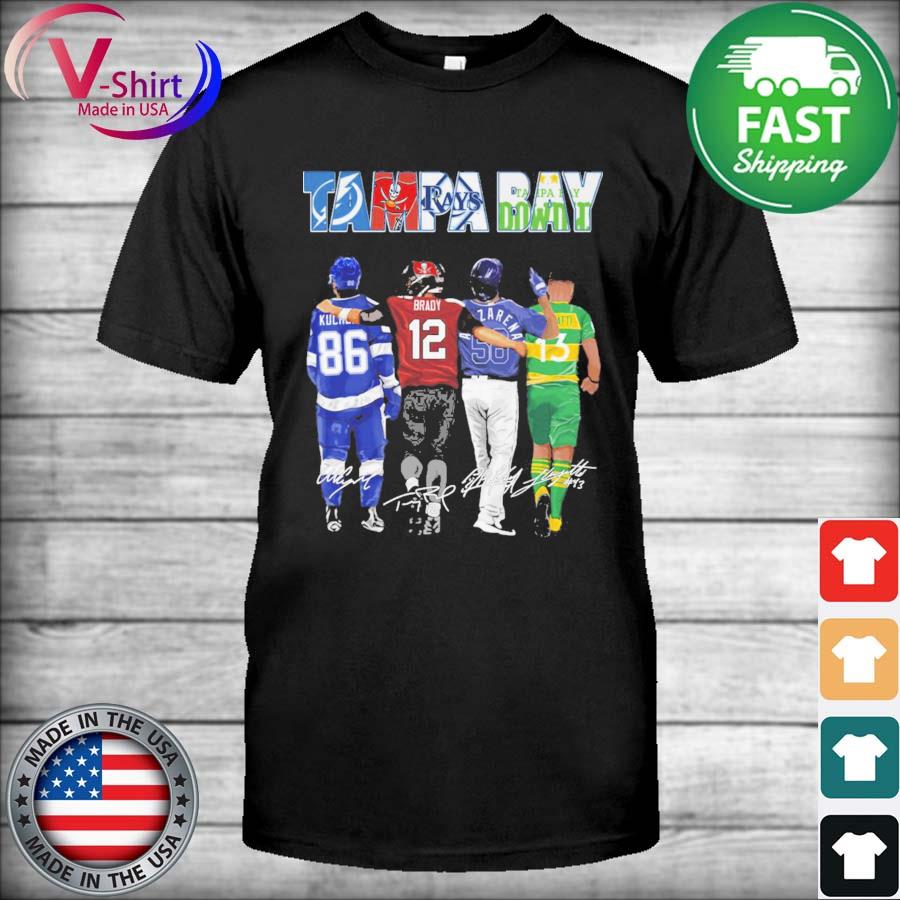 Tampa Tampa Bay Lightning Tampa Bay Buccaneers Tampa Bay Rays Nikita  Kucherov Tom Brady Randy Arozarena signatures shirt, hoodie, sweater, long  sleeve and tank top