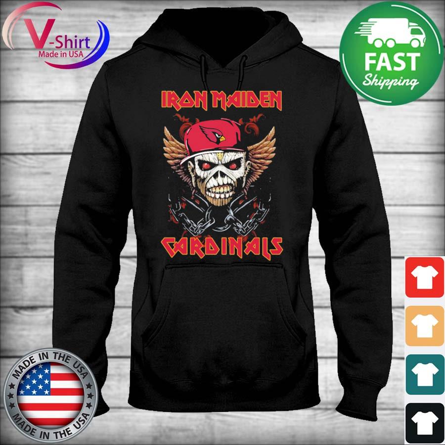 Arizona Cardinals Hoodie Iron Maiden skull gift for Halloween - 89 Sport  shop