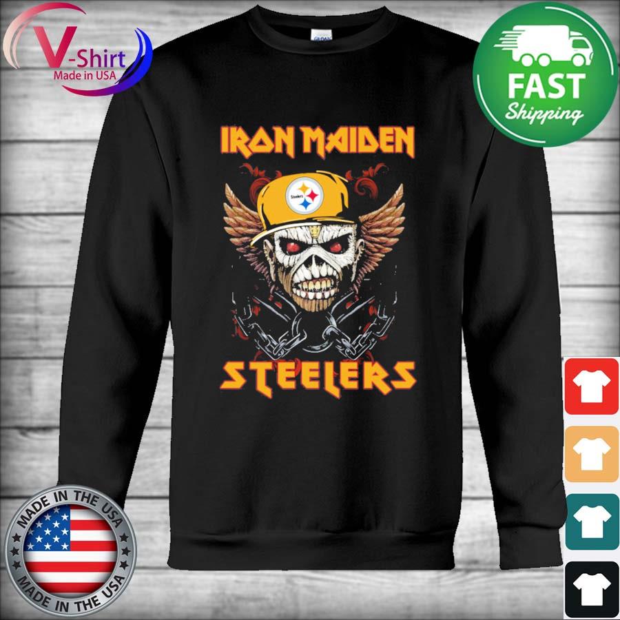 Official Skull Iron Maiden Pittsburgh Steelers hat shirt, hoodie