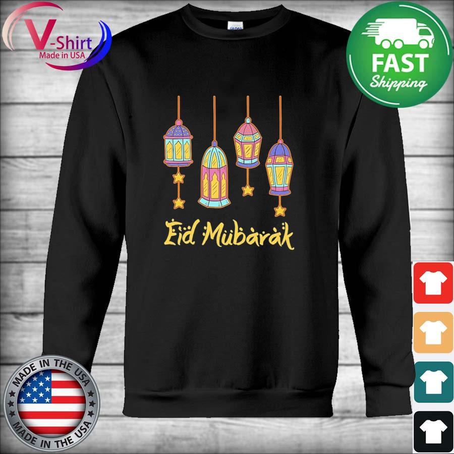 Eid Mubarak Shirt For Kids Ramadan Kareem Banner Shirt Hoodie Sweater Long Sleeve And Tank Top