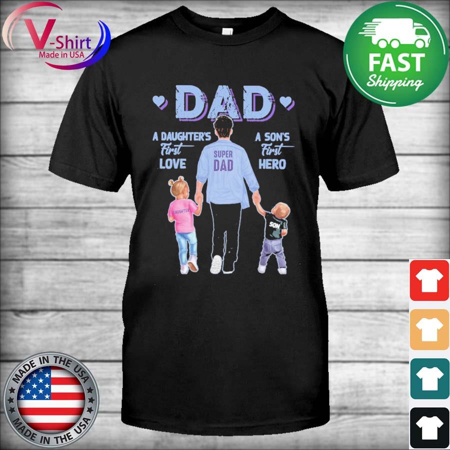 Hot Atlanta Braves Dad A Son's First Hero A Daughter's First Love shirt,  hoodie, sweater, long sleeve and tank top