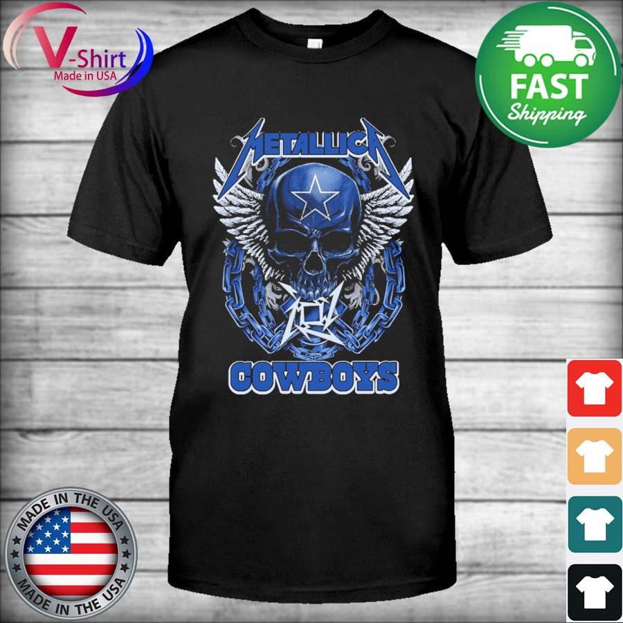 Metallica skull Dallas Cowboys shirt, hoodie, tank top, sweater and long  sleeve t-shirt