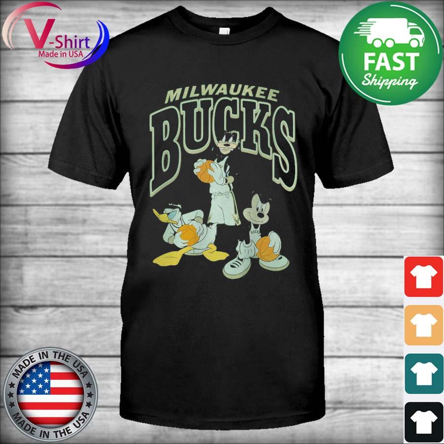 Milwaukee Bucks Junk Food 2021 NBA Finals Champions Mickey Mouse T