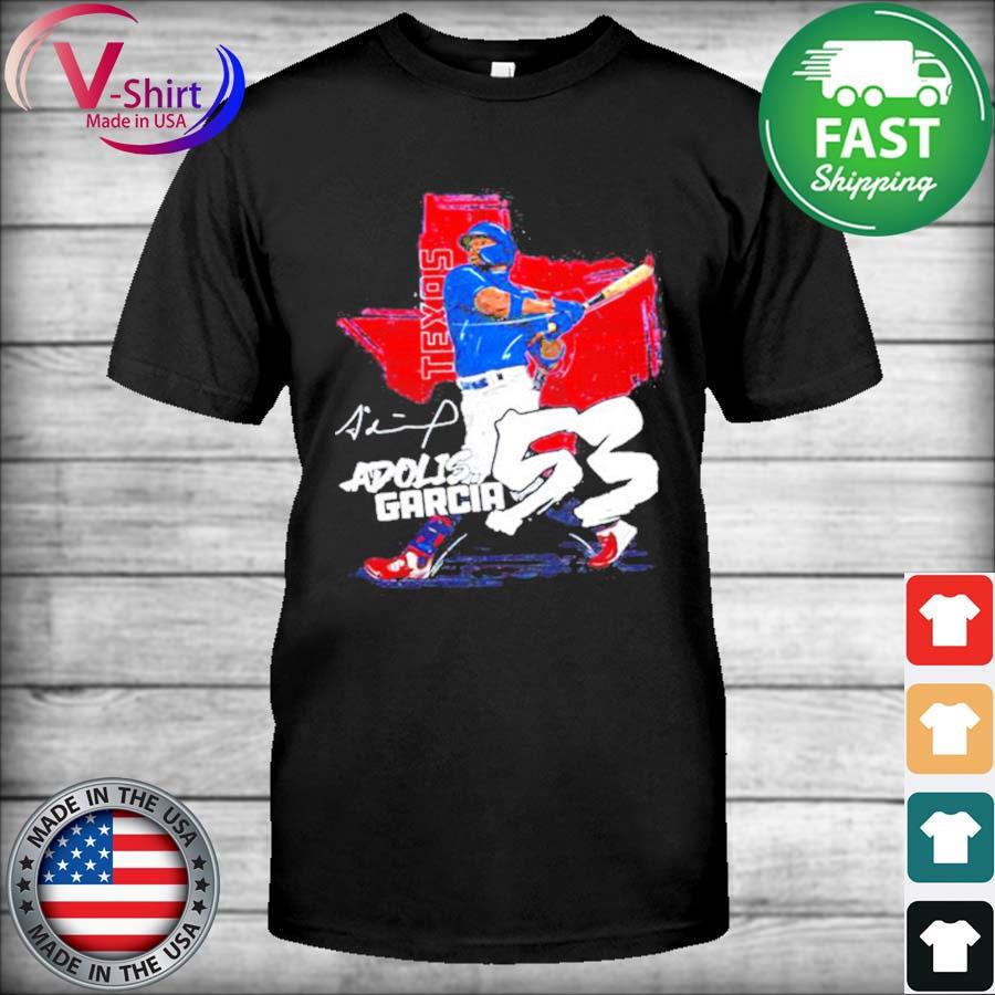 No 53 Adolis Garcia Texas signature shirt, hoodie, sweater, long sleeve and  tank top