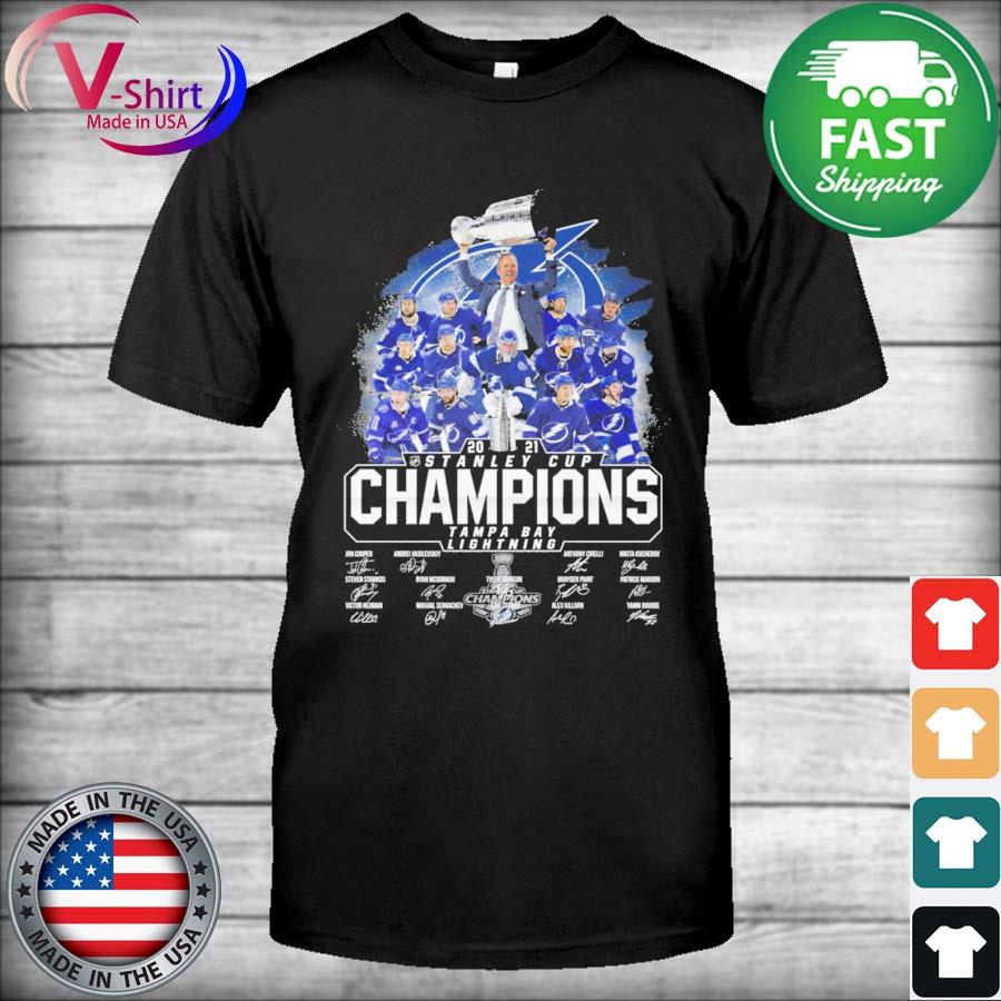 Tampa Bay Lightning 2021 Stanley Cup champions signatures shirt, hoodie,  sweater, long sleeve and tank top