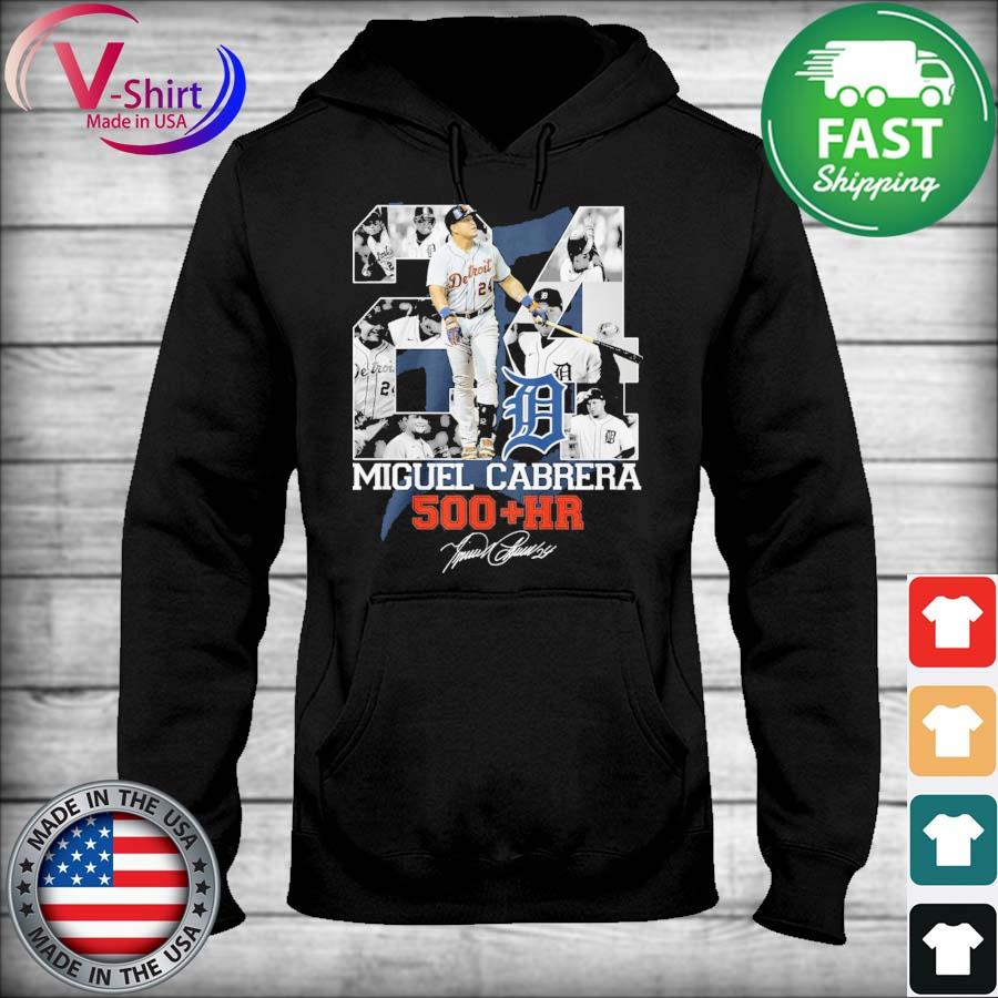 24 Miguel Cabrera 500 Hr signature shirt, hoodie, sweater, long sleeve and  tank top