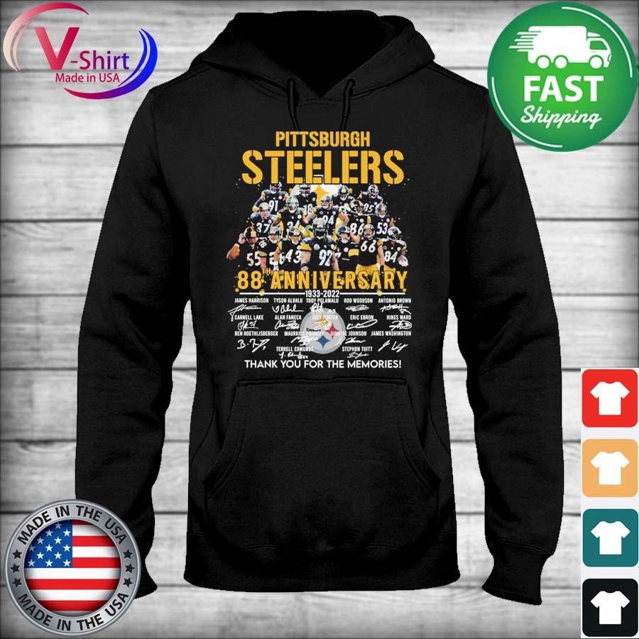 Pittsburgh Steelers 88th Anniversary 1933 2022 Thank You For The Memories  Shirt