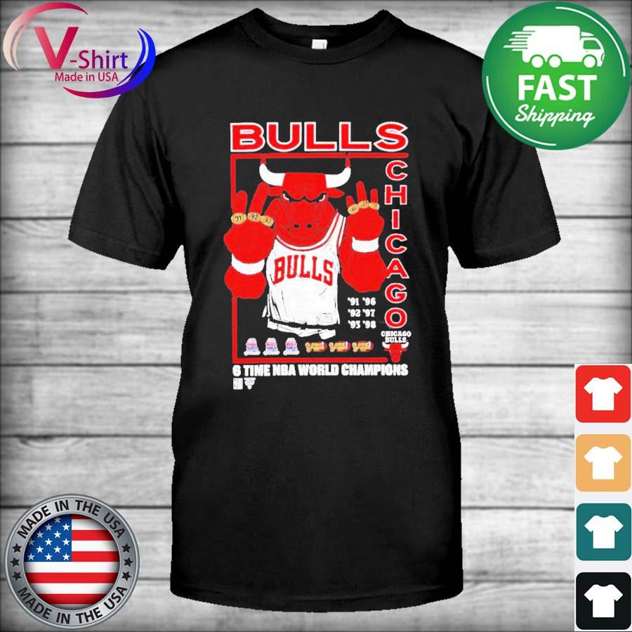 Chicago Bulls 6 Rings 6 time NBA World Champions shirt, hoodie, sweater,  longsleeve and V-neck T-shirt