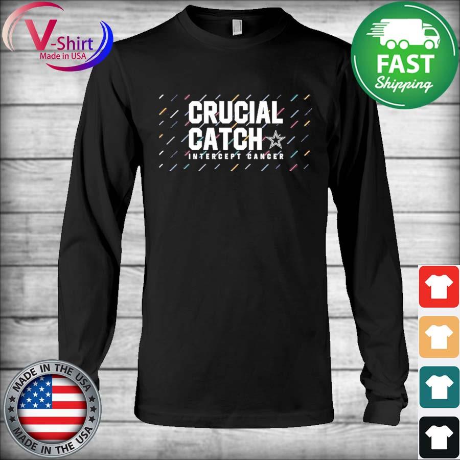 Original cowboys 2021 Crucial Catch Intercept Cancer T-Shirt