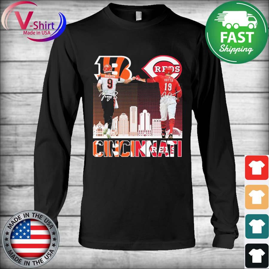 Cincinnati Bengals Joe Burrow and Reds Joey Votto signatures shirt, hoodie,  sweater, long sleeve and tank top