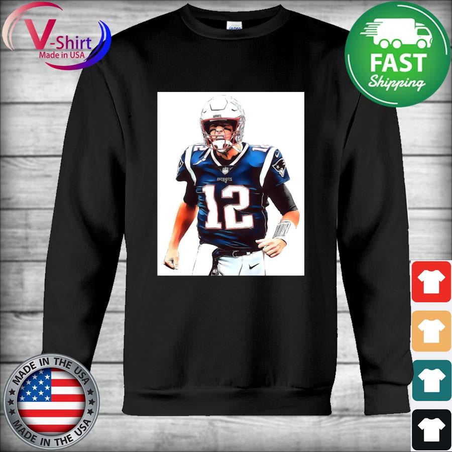 Official Tom Brady New England Watercolor Strokes Pixel Art T-shirt,  hoodie, sweater, long sleeve and tank top