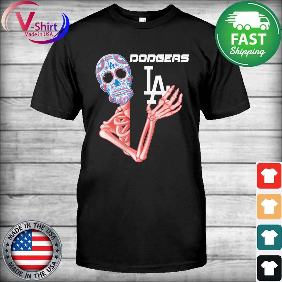 Los Angeles Dodgers Sugar Skull Tee Shirt