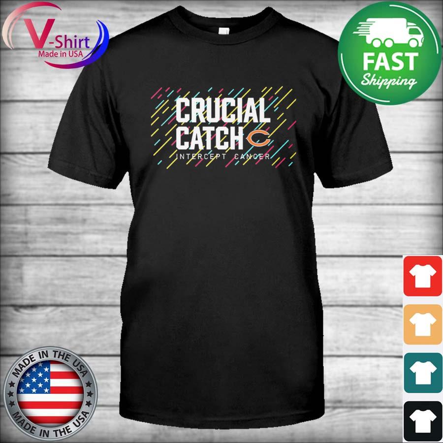 Chicago Bears Intercept Cancer Crucial Catch shirt, hoodie, sweater, long  sleeve and tank top