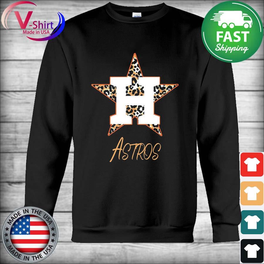 Astros Sweatshirt Leopard Houston Astros Sweater Women 