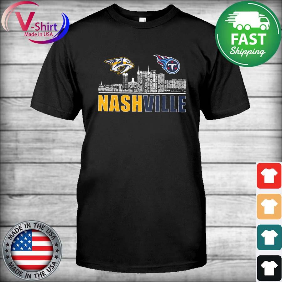 Nashville city Nashville Predators and Tennessee Titans shirt, hoodie,  sweater and v-neck t-shirt