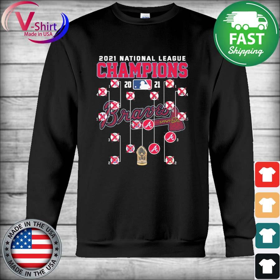 Official Atlanta Braves 2021 National League Champions 2021 Playoff Bracket  Tee Shirt, hoodie, sweater, long sleeve and tank top