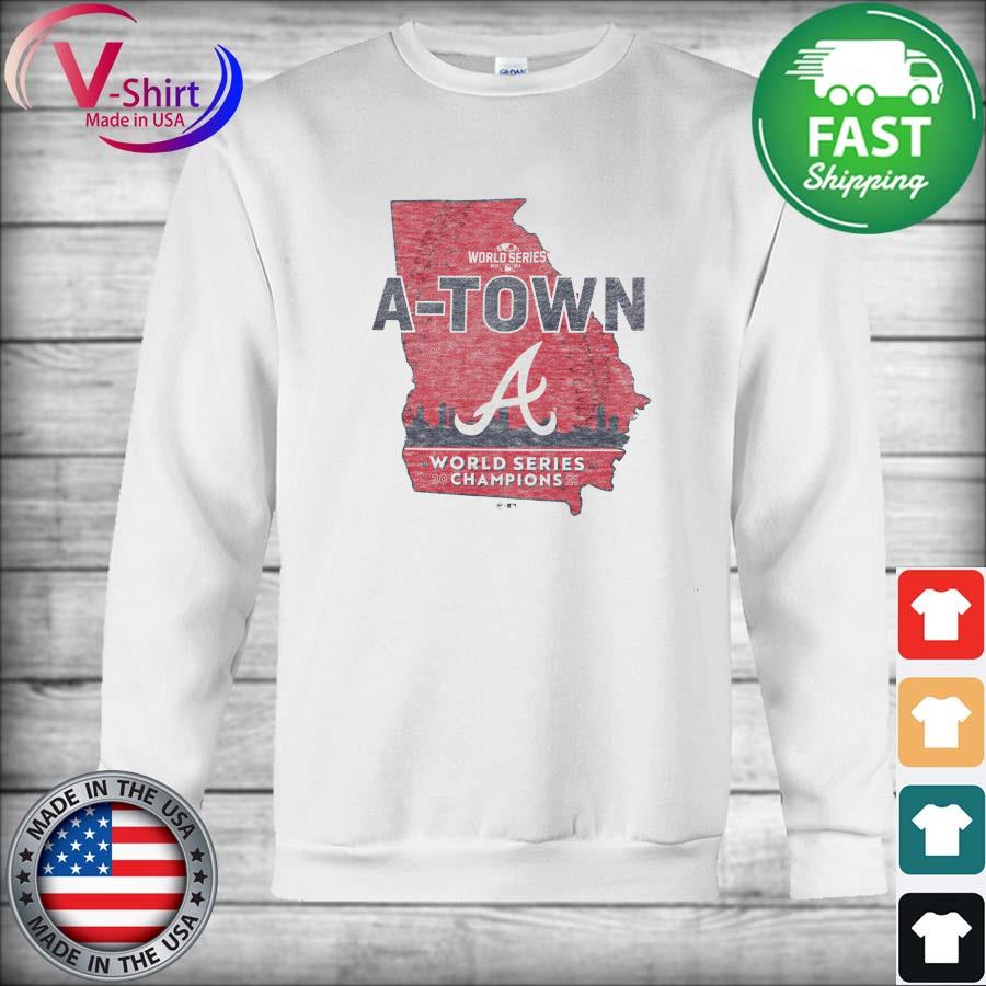 2021 World Series A-Town Atlanta Braves Champions Franklin Maps T-Shirt,  hoodie, sweater, long sleeve and tank top