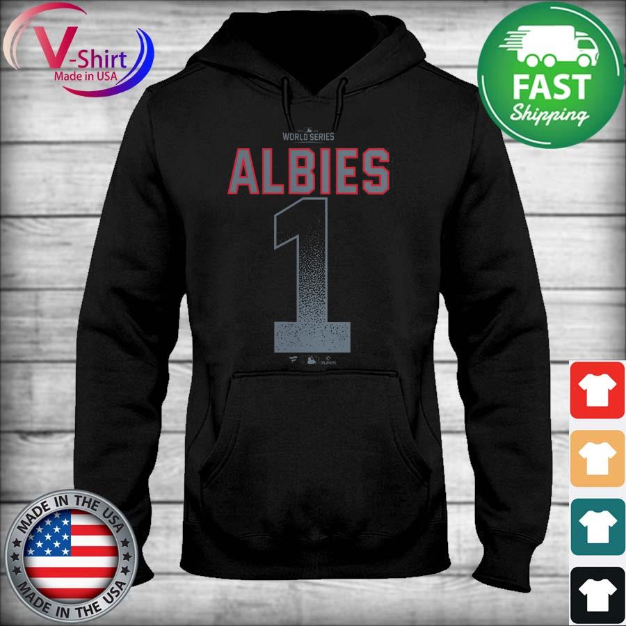 Atlanta Braves Ozzie Albies Fanatics Branded 2021 World Series Champions  Name & Number T-Shirt, hoodie, sweater, long sleeve and tank top