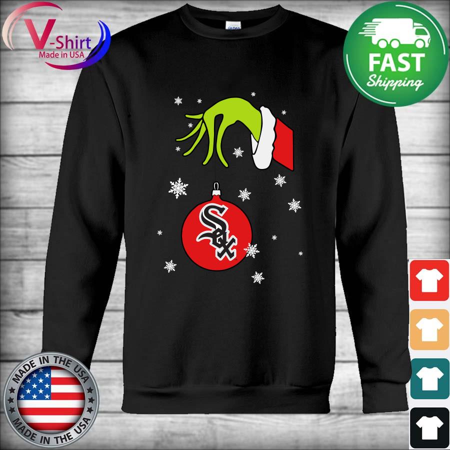 Grinch Hand holding Ornament Boston Red Sox Snowflake Christmas Sweater,  hoodie, sweater, long sleeve and tank top