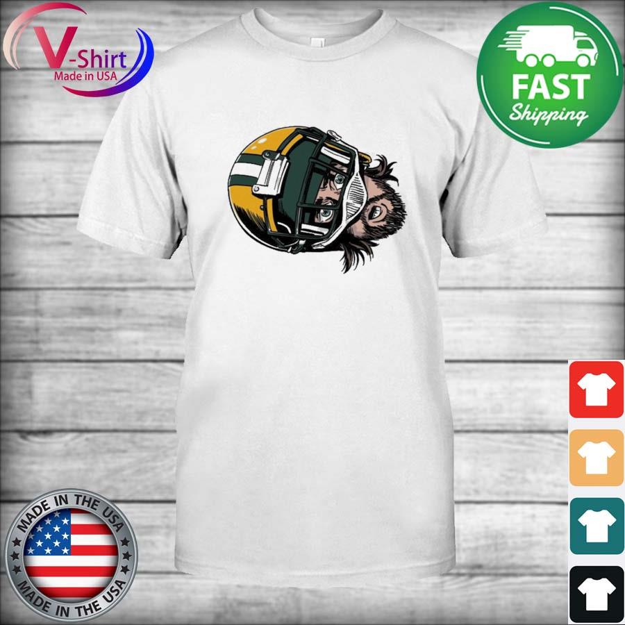 Aaron Rodgers Face Green Tee shirt - Teespix - Store Fashion LLC