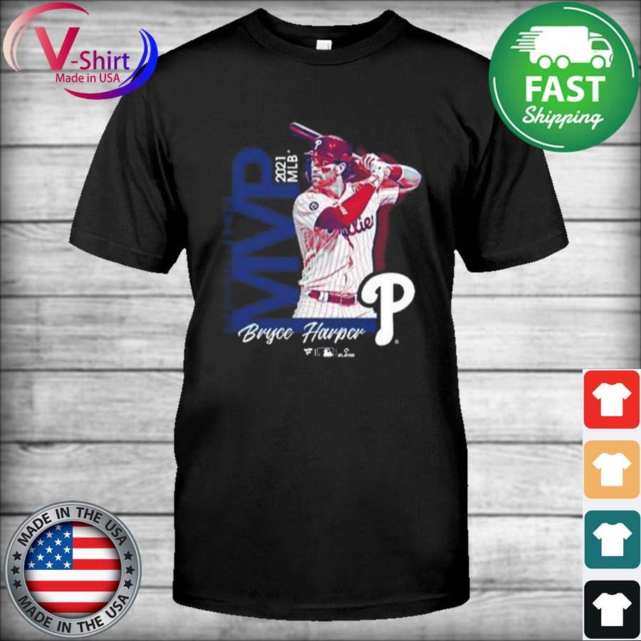 Men's Philadelphia Phillies Bryce Harper Fanatics Branded Red 2021 NL MVP  T-Shirt