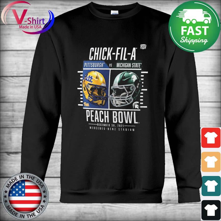 Pitt Panthers vs. Michigan State Spartans 2022 Peach Bowl Matchup Coin Flip T-Shirt Hoodie