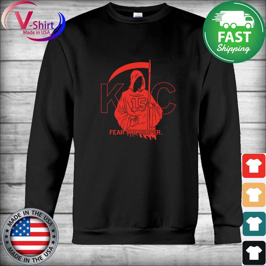 Patrick Mahomes 15 Kansas City Chiefs Fear The Reaper Shirt, hoodie,  sweater, long sleeve and tank top
