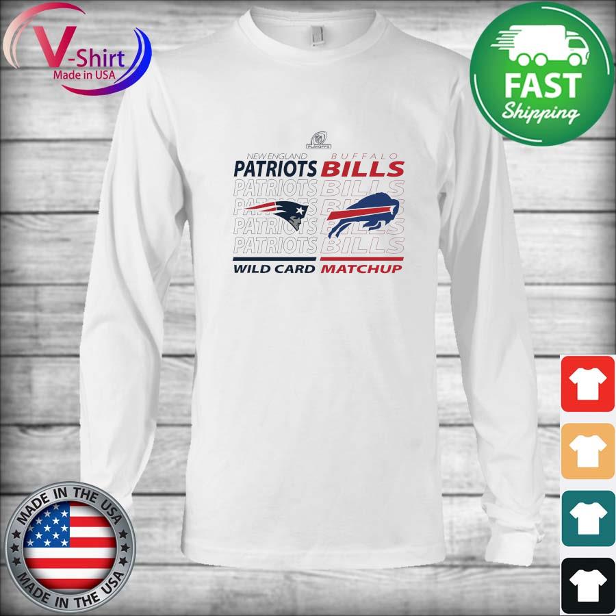 Buffalo bills vs new england Patriots 2022 nfl wild card matchup shirt,  hoodie, sweater, long sleeve and tank top