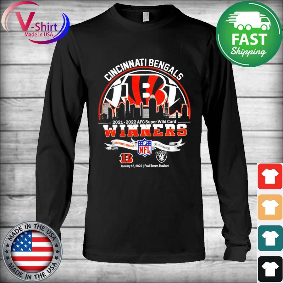 Cincinnati Bengals 2021 2022 AFC Super Wild Card Winners Shirt, hoodie,  sweater, long sleeve and tank top