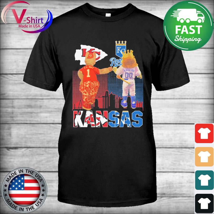 Official Kansas City Chiefs And Kansas City Royals K.C.Wolf and