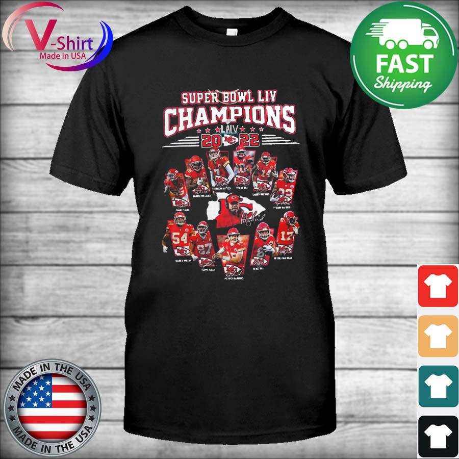 Kansas City Chiefs Super Bowl Champions Signatures T-Shirt - TeeNavi