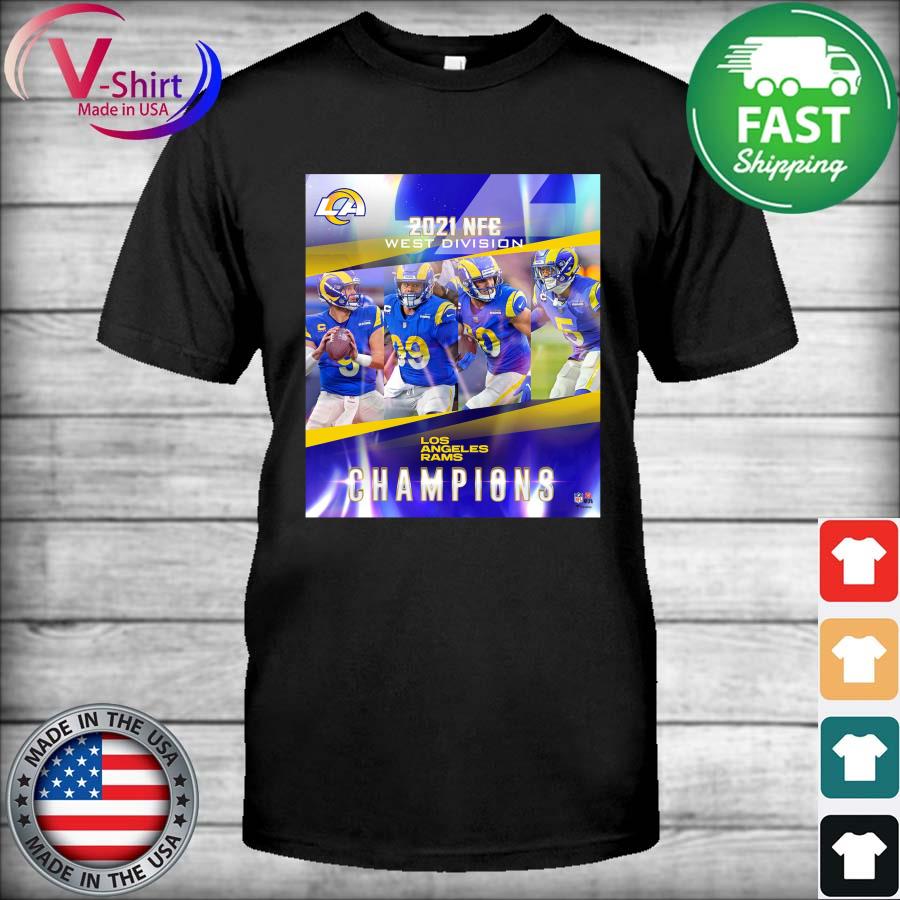 Los Angeles Rams Football Team 2021 Nfc West Division Champions Shirt,  hoodie, sweater, long sleeve and tank top