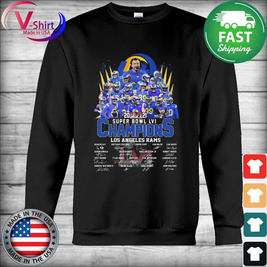 LA Rams Super Bowl LVI 2022 Champions Signatures Shirt, hoodie, sweater,  long sleeve and tank top