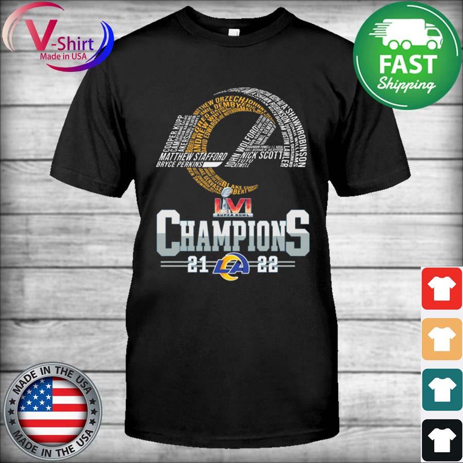 Official funny Los Angeles Rams Super Bowl LVI Champions 2021