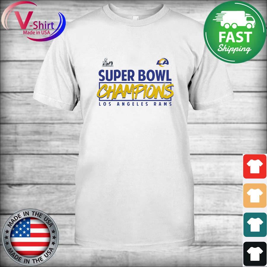 NFL super bowl lvI champions stacked roster Los Angeles rams t shirt -  Limotees