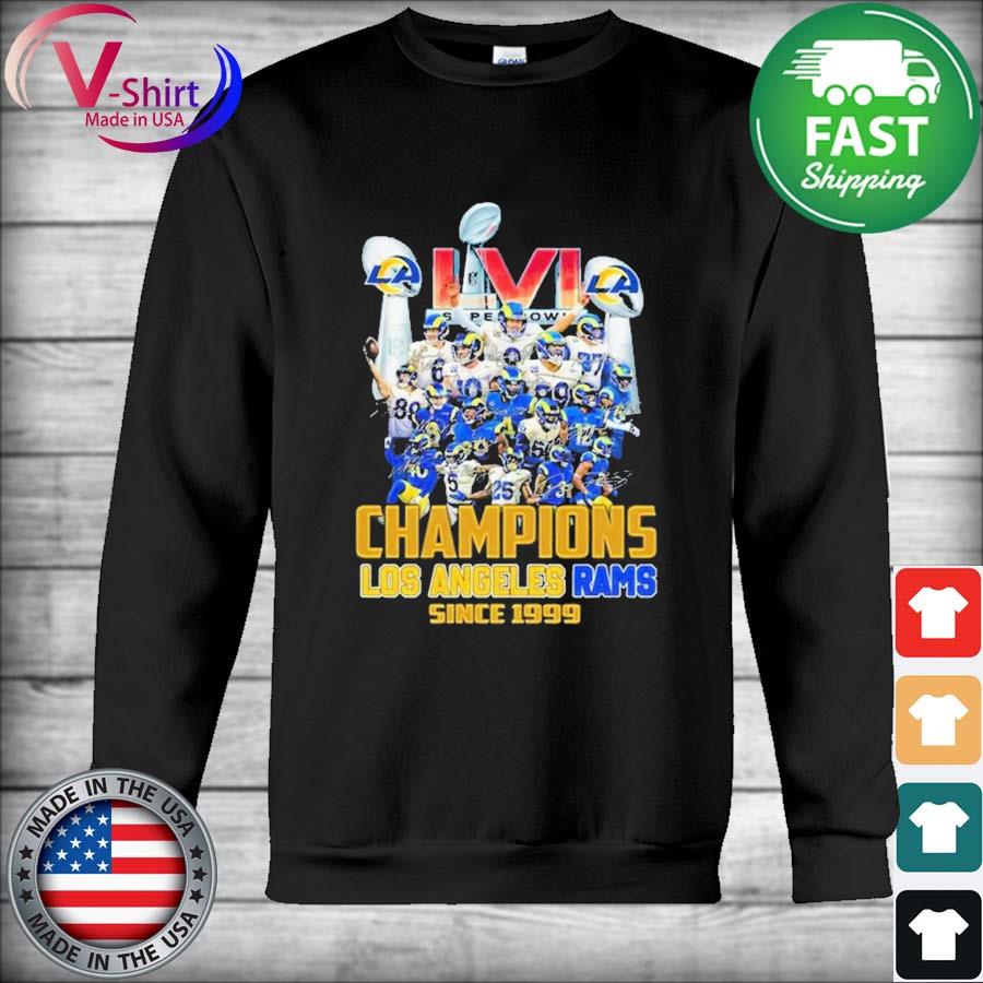 Awesome los Angeles Rams Trophy 2022 Super Bowl Champions since 1999 T-Shirt,  hoodie, sweater, long sleeve and tank top