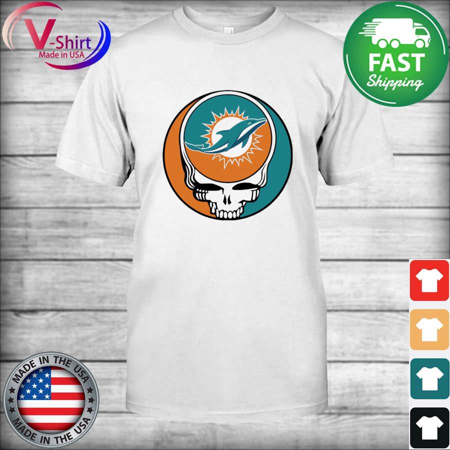 NFL Team Miami Dolphins x Grateful Dead Logo Band Youth's T-Shirt