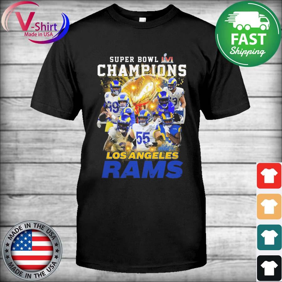 Champions Los Angeles Rams Super Bowl 2022 signature shirt, hoodie,  sweater, long sleeve and tank top