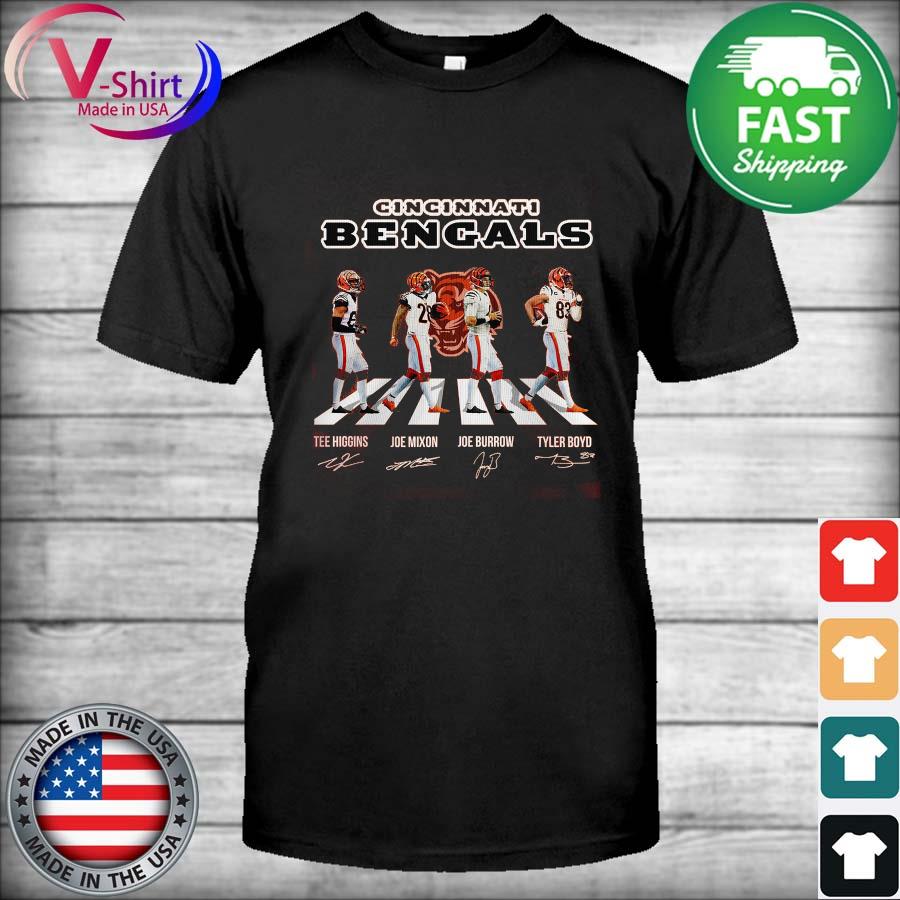 Cincinnati Bengals The Bengals Abbey Road signatures t-shirt, hoodie,  sweater, long sleeve and tank top