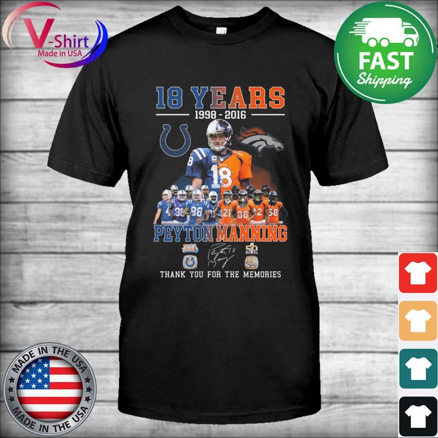 Peyton Manning Indianapolis Colts and Denver Broncos vintage shirt -  Dalatshirt