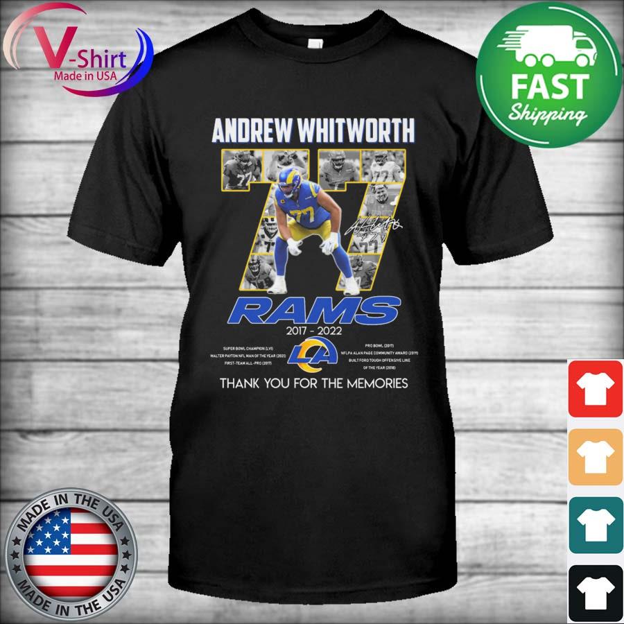 Los Angeles Rams Andrew Whitworth signature shirt, hoodie, sweater, long  sleeve and tank top