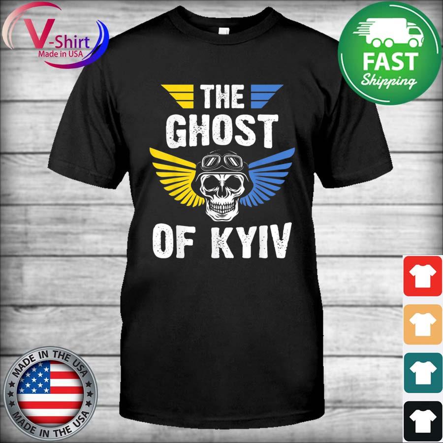 Vqtshirt - Official The Ghost of Kyiv Pilot Stand With Ukraine Flag ...
