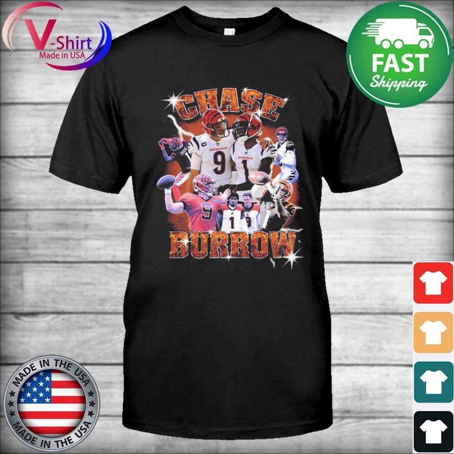 Joe Burrow Ja'marr Chase Vintage Style Cincinnati Bengals Super Bowl Unisex  T-Shirt - Teeruto