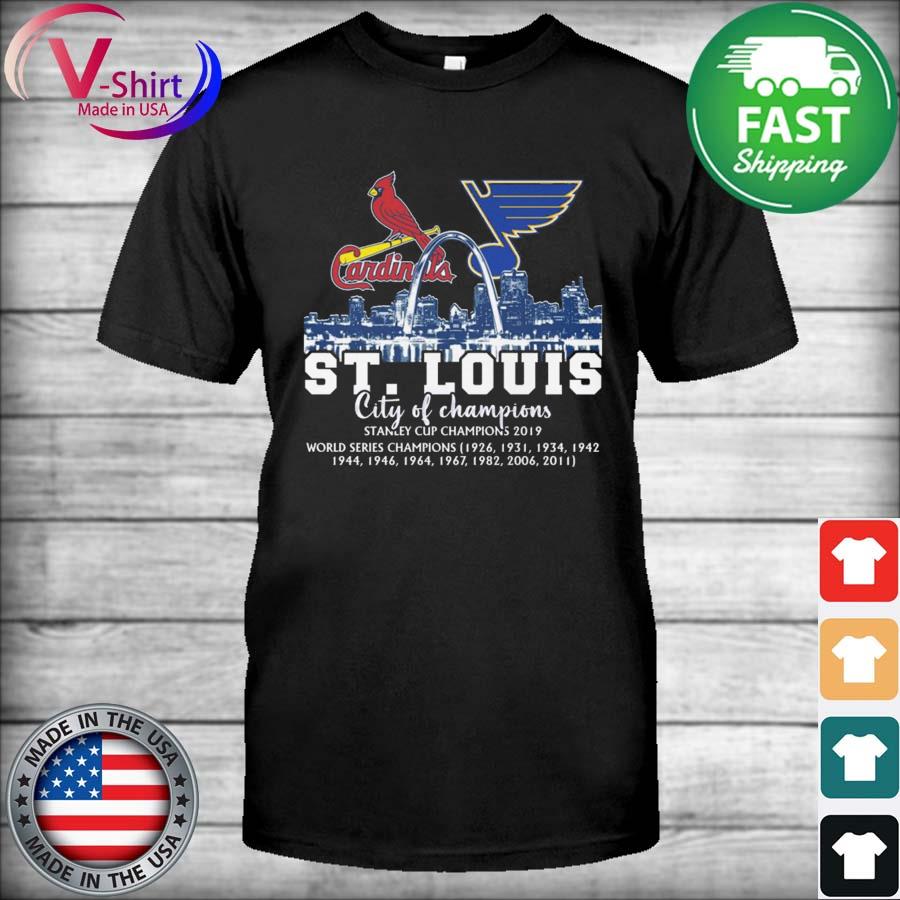 St Louis City St Louis Cardinals and St Louis Blues shirt, hoodie